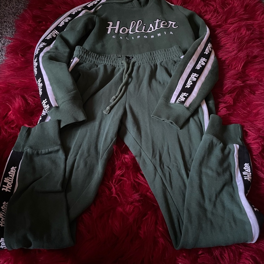 Hollister Kids Olive Green Jogger Set
